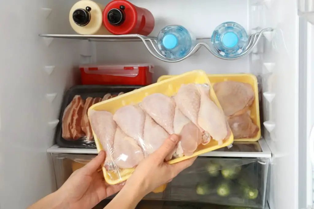 hellofresh chicken stored in the fridge