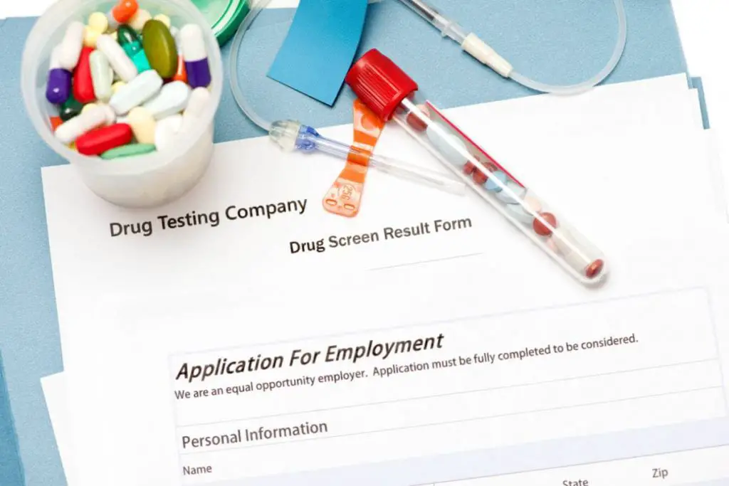 presence of illegal drugs in blood and urine preemployment testing